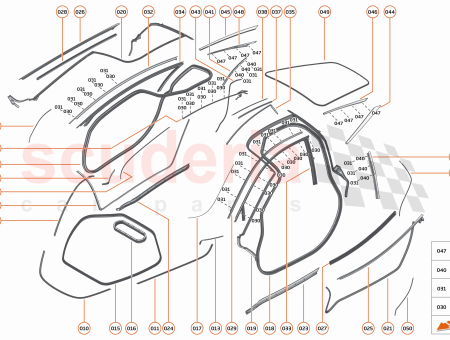 Photo of SEAL DOOR SECONDARY UPR DOOR LH…