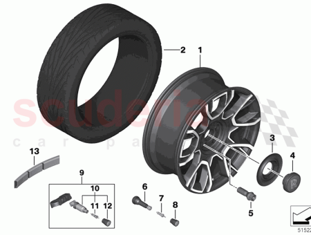 Photo of Disc wheel light alloy carbon Jet Black…