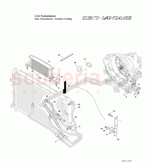 Part Diagram for Aston Martin 32-124654-AA
