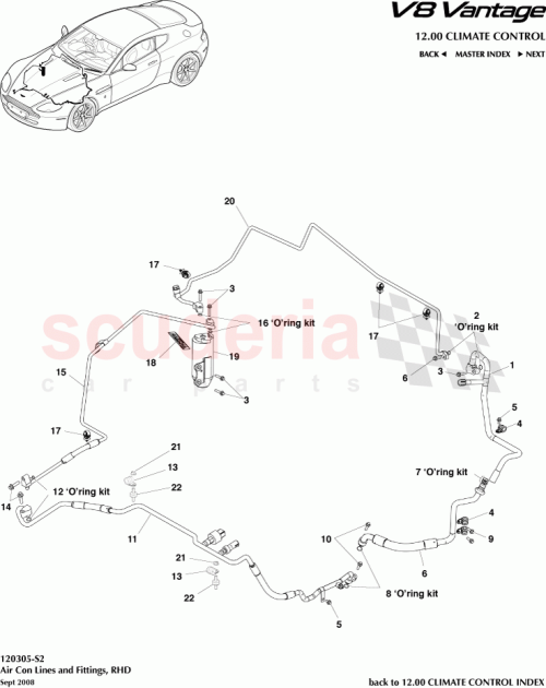 Part Diagram for Aston Martin HG33-19835-CA
