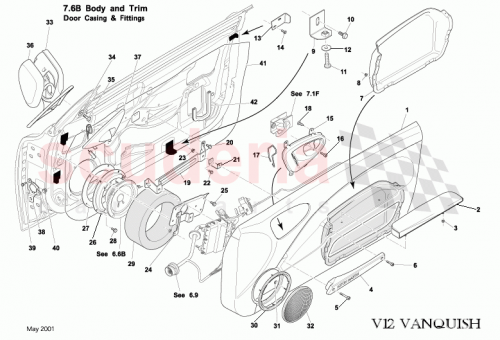 Part Diagram for Aston Martin 5R13-830912-BAW