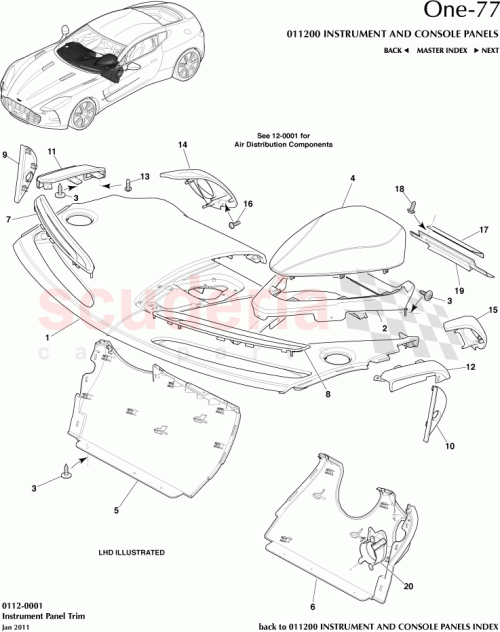 Part Diagram for Aston Martin 12023-14-6290-AA