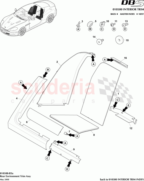 Part Diagram for Aston Martin 8D33-310A85-AB