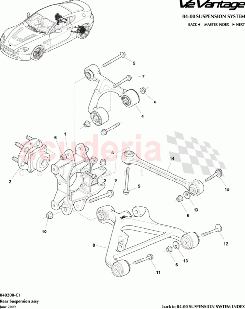 Part Diagram for Aston Martin 8D335K743AA