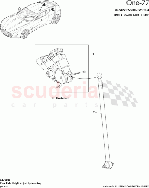 Part Diagram for Aston Martin AY93-11-10096