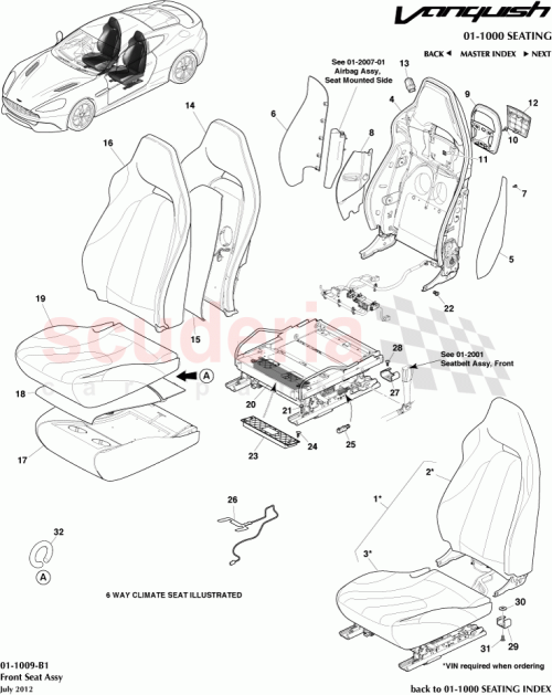 Part Diagram for Aston Martin CD33-M2D456-BA