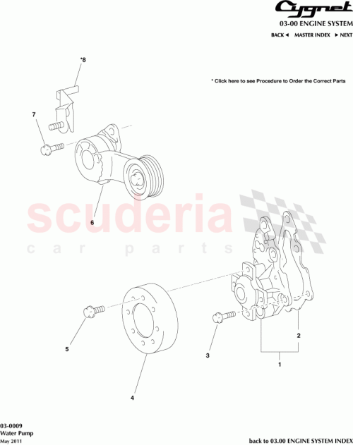 Part Diagram for Aston Martin 16100-80008