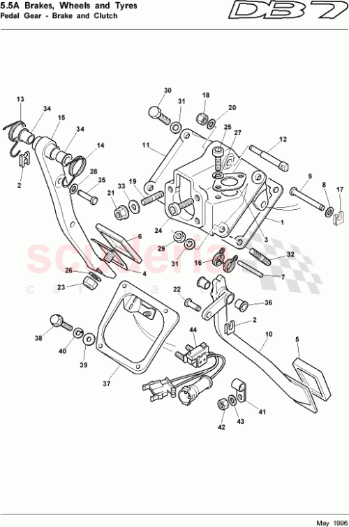 Part Diagram for Aston Martin 29-84102