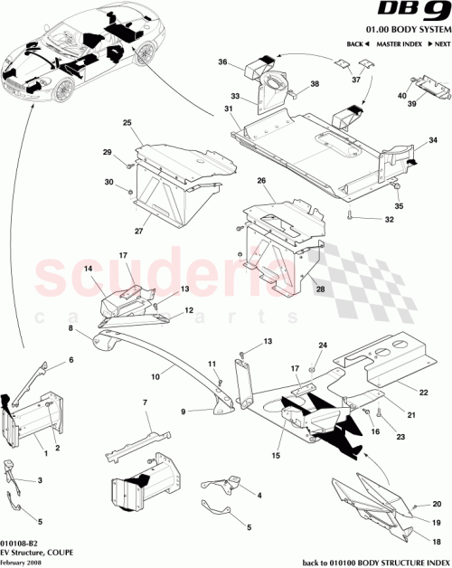 Part Diagram for Aston Martin 4G43-108A86-CA