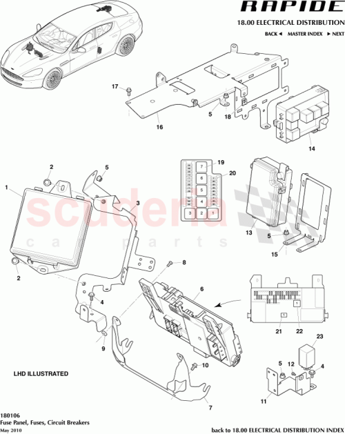 Part Diagram for Aston Martin AD43-14A073-AC