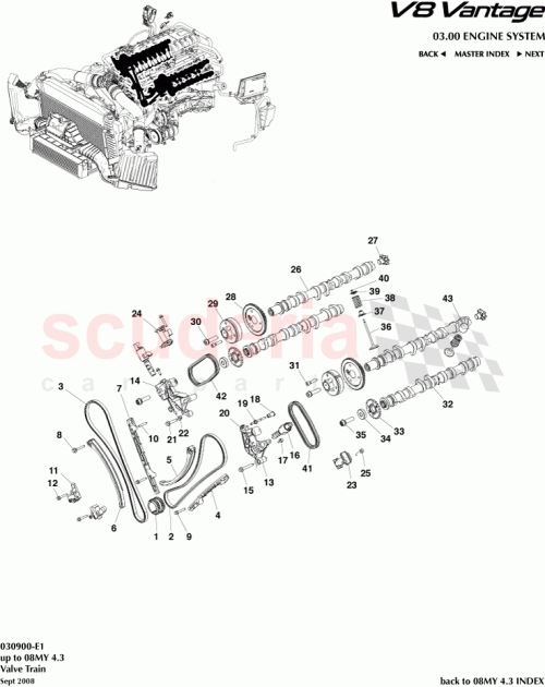 Part Diagram for Aston Martin 6G33-6M288-AC