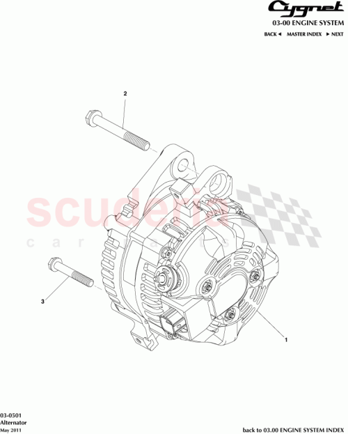 Part Diagram for Aston Martin 27060-47040