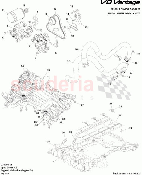 Part Diagram for Aston Martin 702539