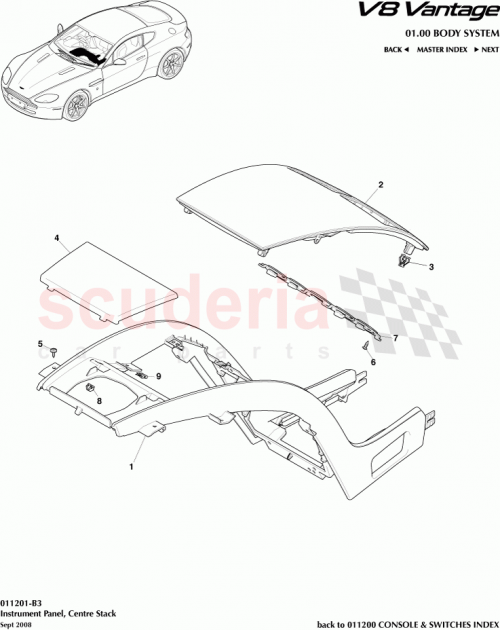 Part Diagram for Aston Martin CG33047A04RA