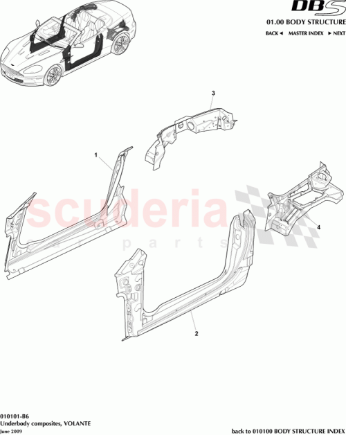 Part Diagram for Aston Martin 4G43-L20413-AP