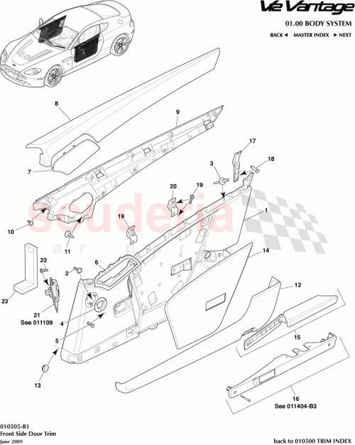 Part Diagram for Aston Martin 6G33-23928-AAW