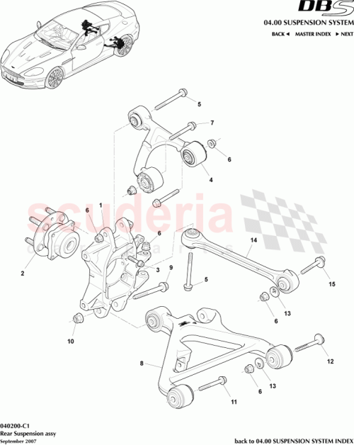 Part Diagram for Aston Martin 8D33-5K742-AB
