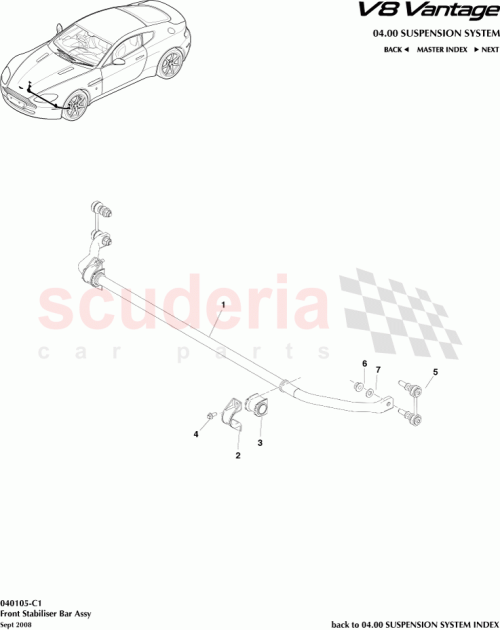 Part Diagram for Aston Martin 4G335494AB