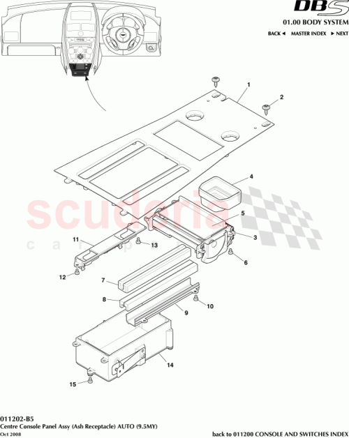Part Diagram for Aston Martin 4G43045N20AAW
