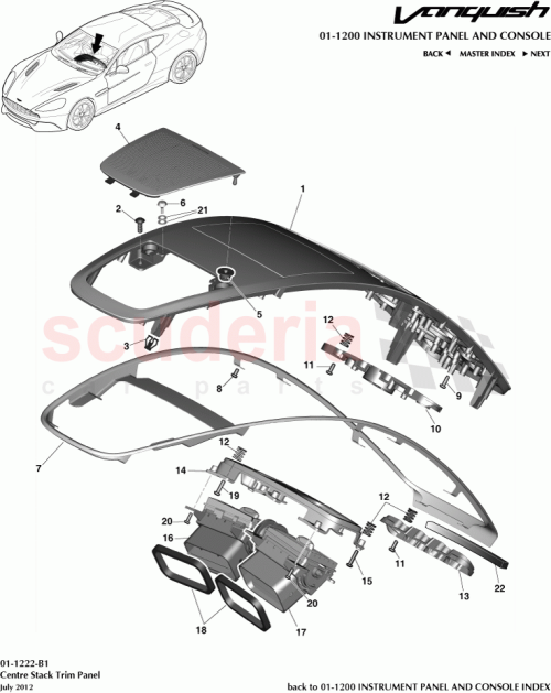 Part Diagram for Aston Martin CD33-14853-CD