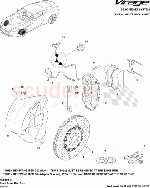 Part Diagram for Aston Martin 8D33-2K005-AC
