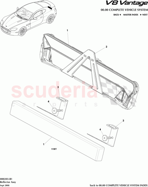 Part Diagram for Aston Martin 702629