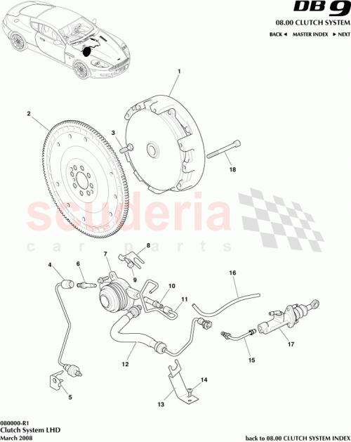 Part Diagram for Aston Martin 4G43-6375-AC