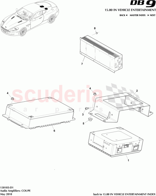 Part Diagram for Aston Martin 91664