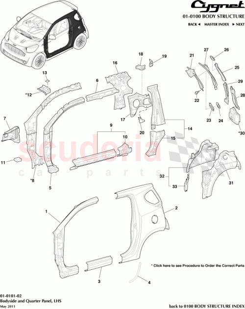 Part Diagram for Aston Martin 61602-74010