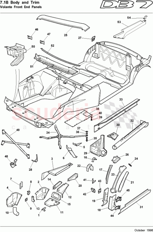 Part Diagram for Aston Martin 6183697