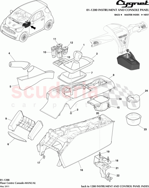 Part Diagram for Aston Martin 86190-0D010
