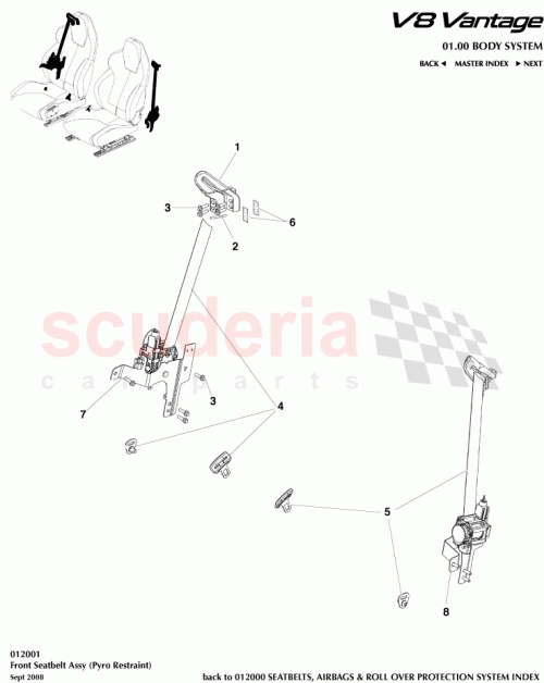Part Diagram for Aston Martin 6G33-611B11-CA