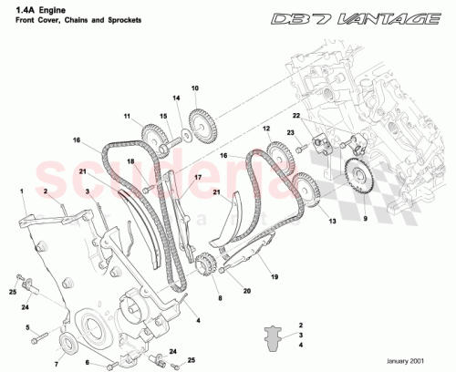 Part Diagram for Aston Martin 0785070