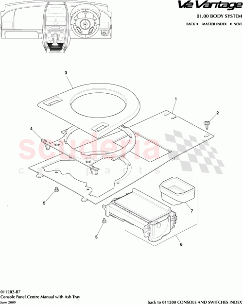 Part Diagram for Aston Martin 9G33-045A67-AC