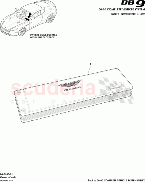 Part Diagram for Aston Martin DG43-120609-CA