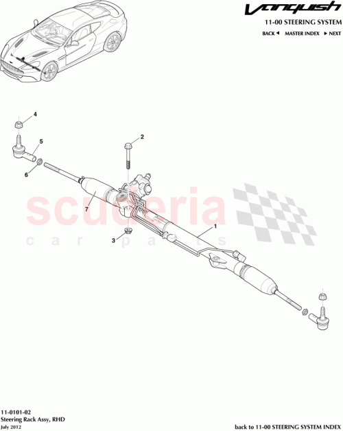 Part Diagram for Aston Martin CD33-3200-BB