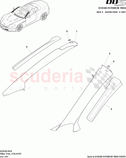 Part Diagram for Aston Martin AD33-L025B38-ACW
