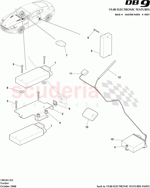 Part Diagram for Aston Martin 91826