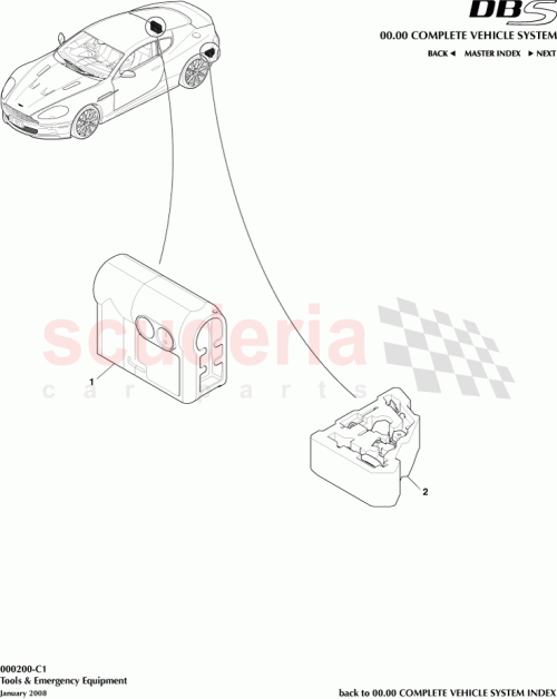 Part Diagram for Aston Martin 4G4317085A