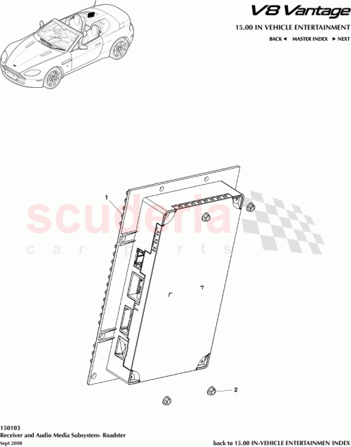 Part Diagram for Aston Martin 31282138