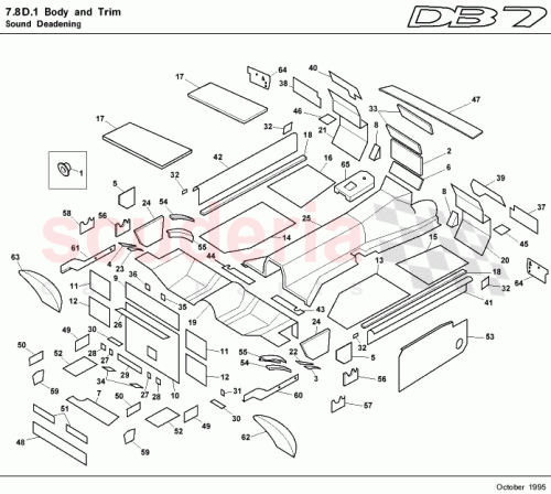 Part Diagram for Aston Martin 85-82716