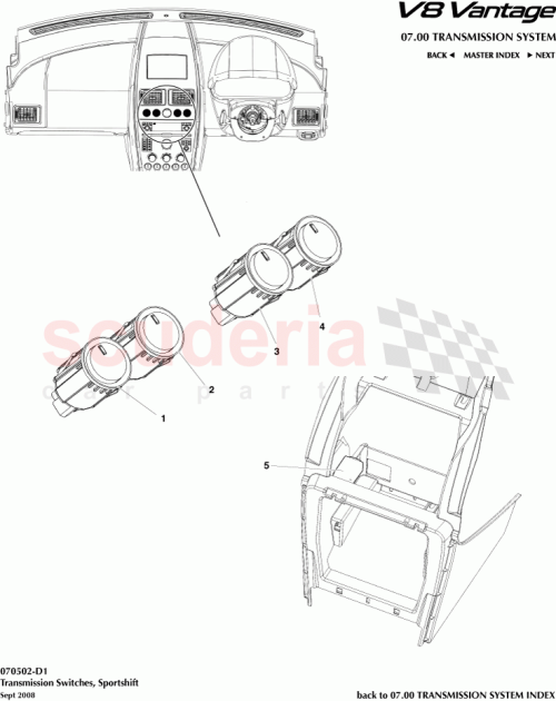 Part Diagram for Aston Martin 7G33-13E703-AA