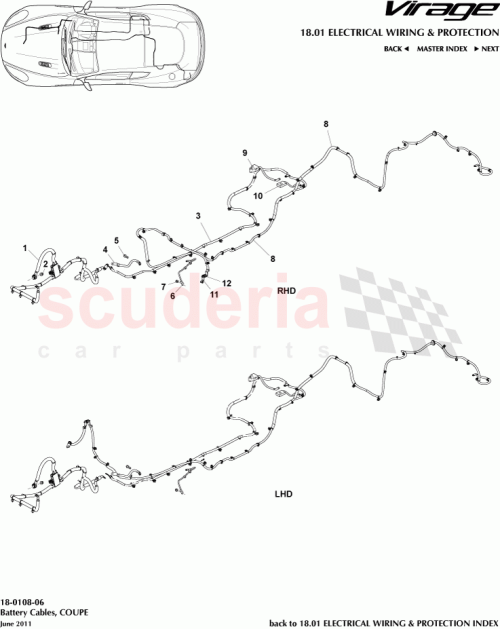 Part Diagram for Aston Martin 4G43-14A280-AC