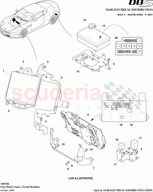 Part Diagram for Aston Martin 8D33-14N072-BD