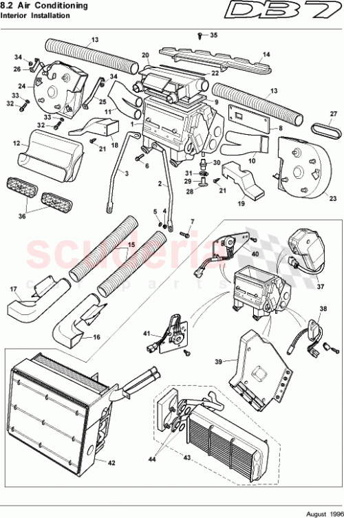 Part Diagram for Aston Martin 89-82111