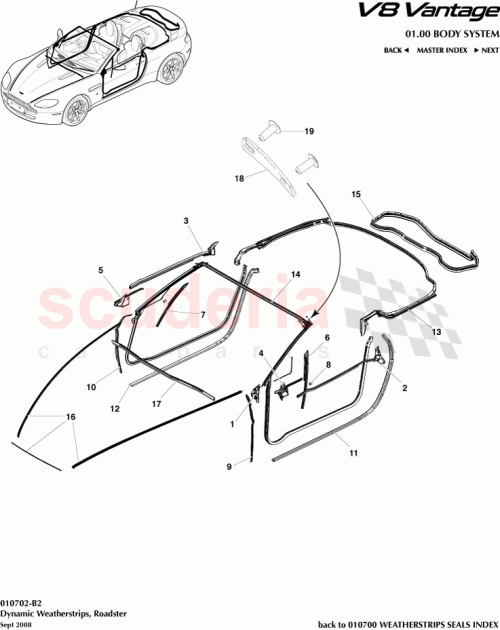 Part Diagram for Aston Martin 6G33-L02564-BA