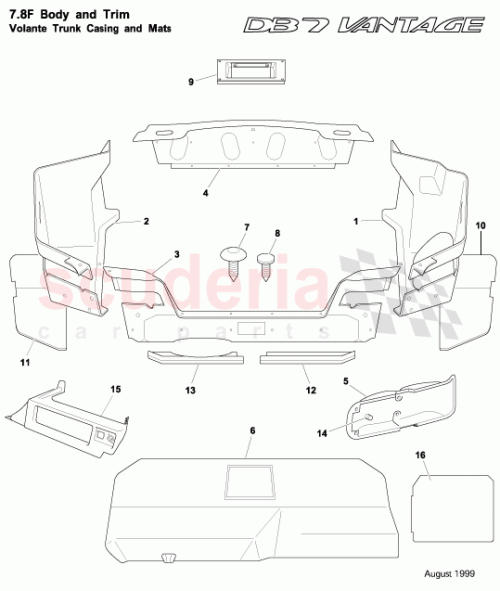 Part Diagram for Aston Martin 83-123788-BBW