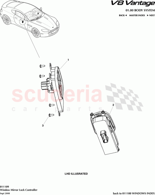 Part Diagram for Aston Martin 4G43-14540-AB