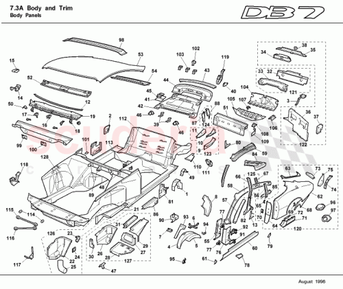 Part Diagram for Aston Martin 22-80758