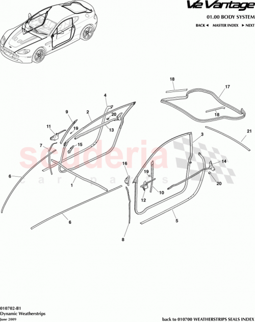 Part Diagram for Aston Martin 6G33-C20708-AH